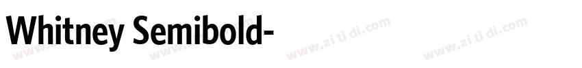 Whitney Semibold字体转换 Whitney Semibold字体转换